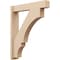 Ekena Millwork 5 1/2-in W x 26-in D x 32-in H Balboa Block Rough Cedar Woodgrain TimberThane Outlooker, Primed Tan OUTUR055X26X32BOA44RCPR - alternate 1